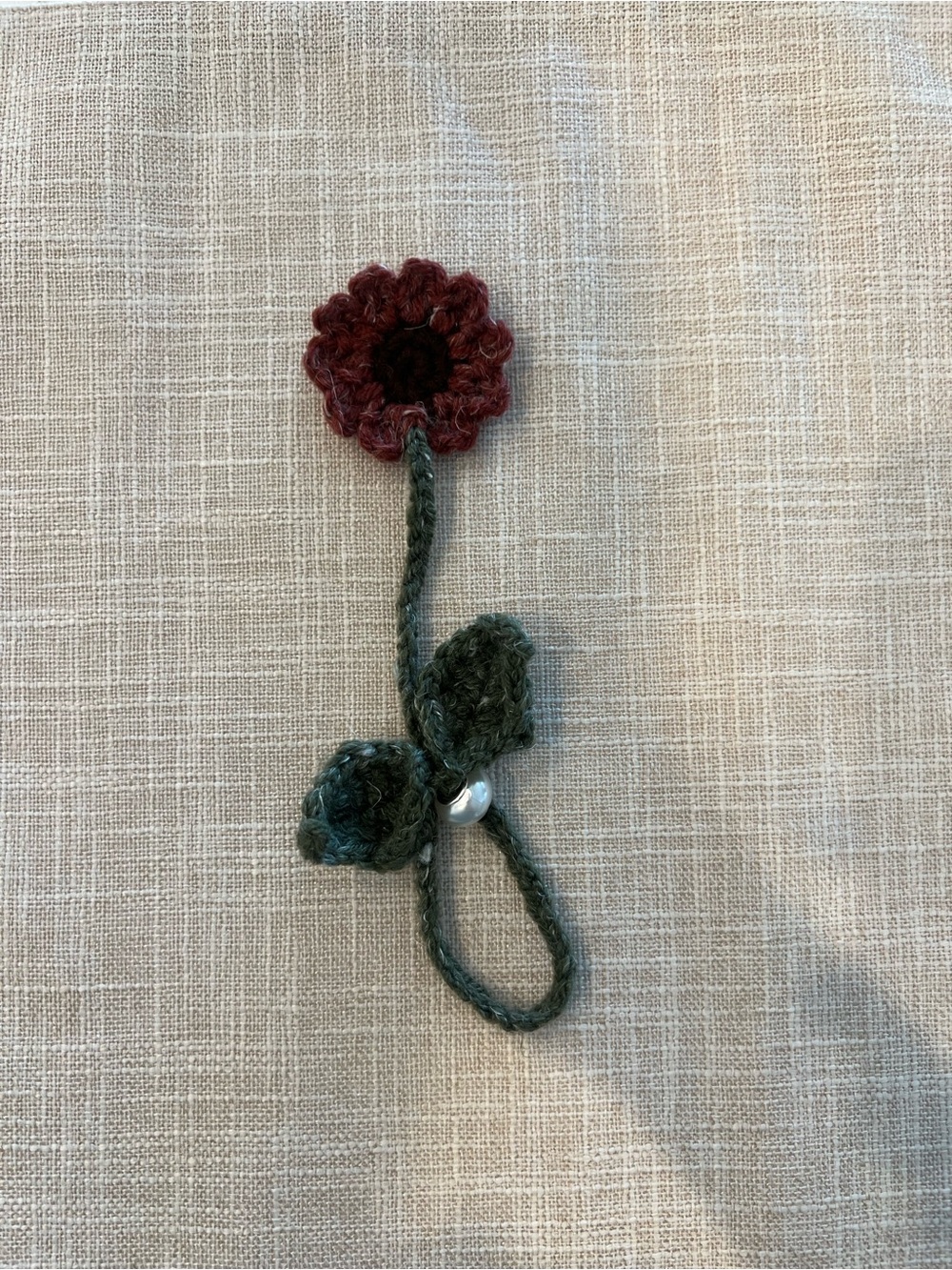 Crocheted SunFlower Bookmark